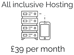 All inclusive PWA hosting package 39 sterling per month